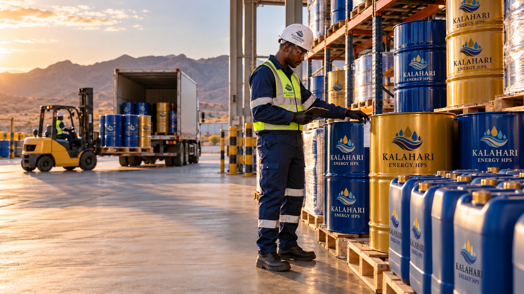 Commercial lubricant products prepared for industrial supply