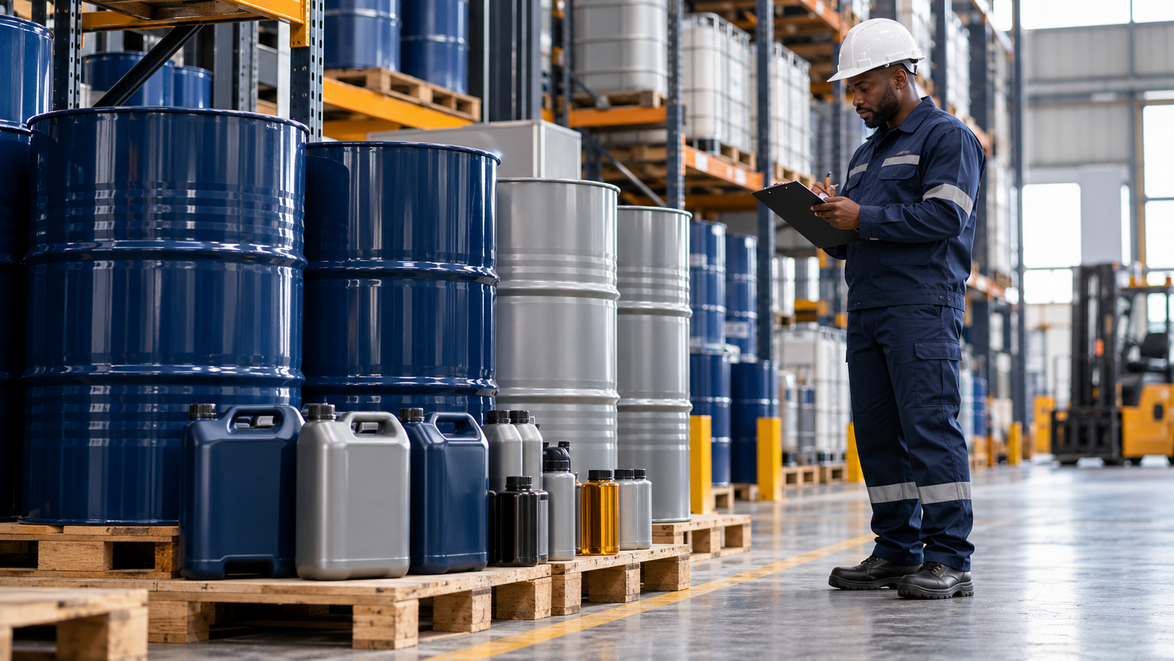 Commercial lubricants prepared for distribution